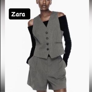 NWT Zara Charcoal Vest size  S
🚨FIRM PRICE